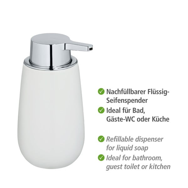 Badi fehér, kerámia szappanadagoló - Wenko-image-2