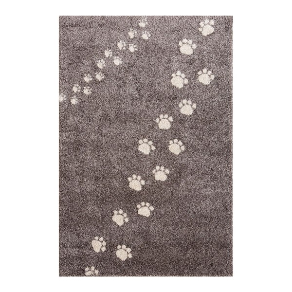 Footprints szürke szőnyeg, 135 x 190 cm - Art for Kids