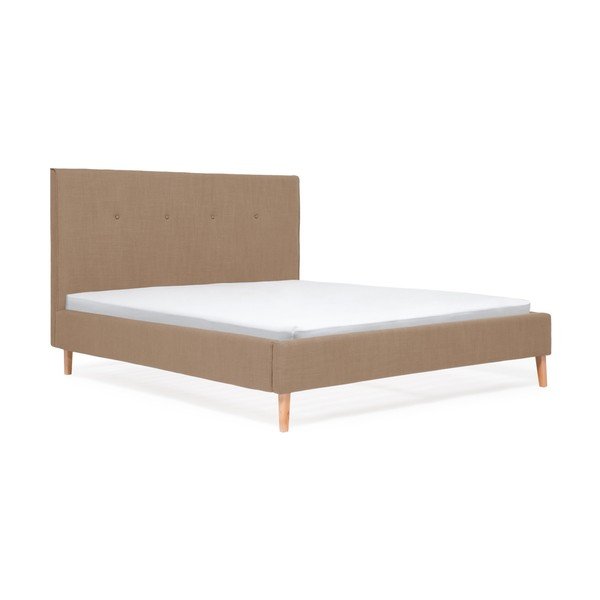 Kent Linen barna ágy, 200 x 140 cm - Vivonita-image-1