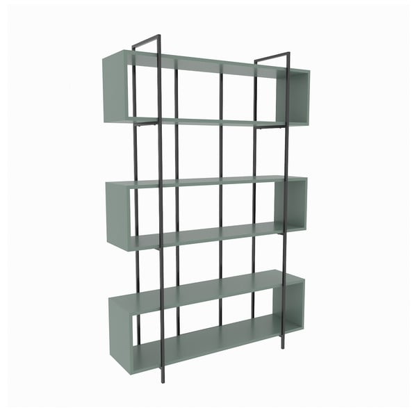 Zöld könyvespolc 120x180 cm Bruti – Kalune Design-image-2