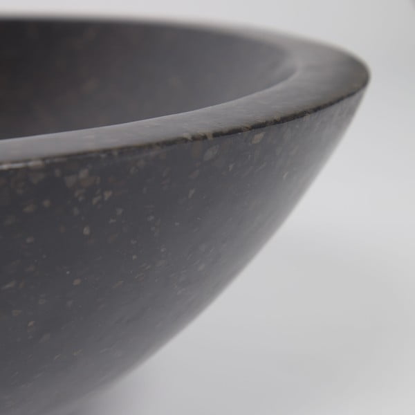 Sunday fekete terrazzo mosdókagyló, ø 40 cm - Kave Home-image-2