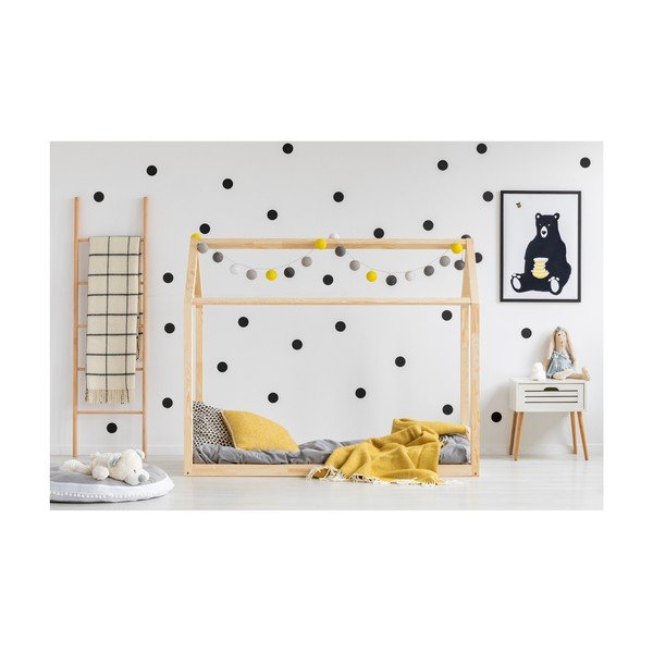 Mila MN házikó gyerekágy borovi fenyőfából, 90 x 200 cm - Adeko-image-1