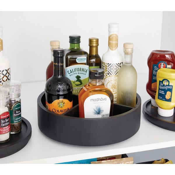 Forgó fa fűszertartó állvány Merry-go-round – iDesign/The Home Edit-image-1