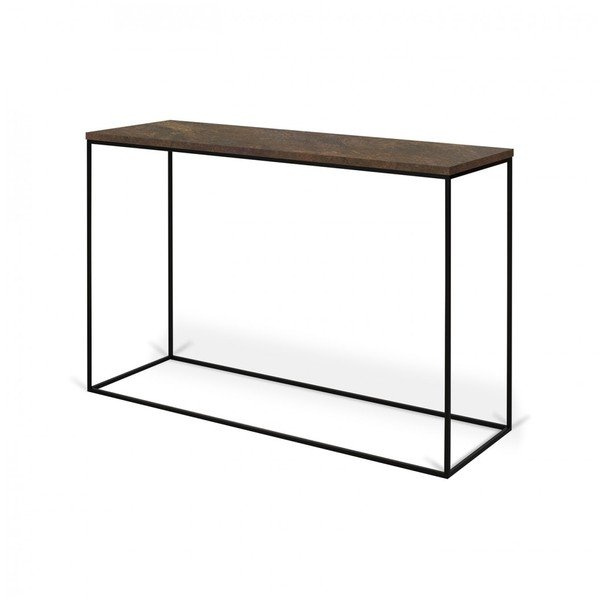 Gleam konzolasztal piros márványlappal - TemaHome-image-1