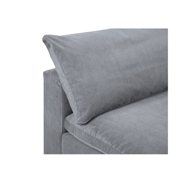 Galaxy szürke sarokrész moduláris kordbársony kanapéhoz, jobb oldali - Windsor & Co Sofas-image-1