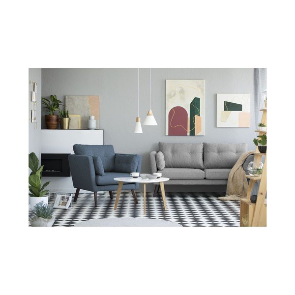 Elena sötétkék fotel - Mazzini Sofas-image-2