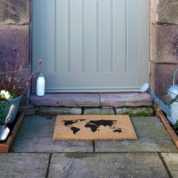 Kókuszrost lábtörlő 40x60 cm World Map – Artsy Doormats-image-4