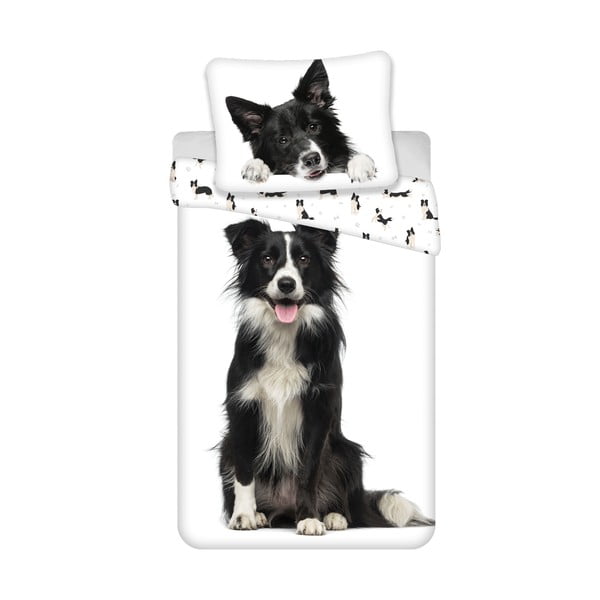 Egyszemélyes pamut gyerek ágyneműhuzat 140x200 cm Border Collie – Jerry Fabrics