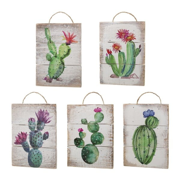 5 darab dekoráció kaktusz motívummal - Unimasa