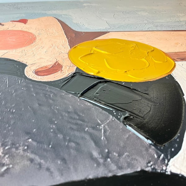 Kép kézzel festett részletekkel 70x100 cm Mae – Styler-image-2