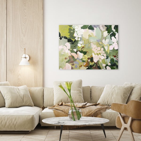 Kép kézzel festett részletekkel 90x118 cm Green Garden   – Malerifabrikken-image-1