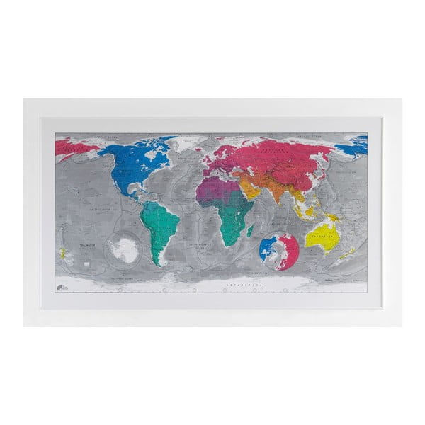Colourful World mágneses világtérkép, 130 x 72 cm - The Future Mapping Company