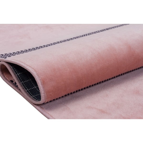 Rózsaszín mosható futószőnyeg 200x80 cm - Vitaus-image-3