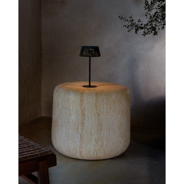 Napelemes LED asztali-hordozható kültéri lámpa ø 11 cm Aldet – Kave Home-image-1