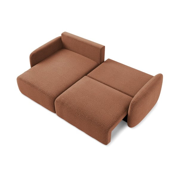 Téglavörös kinyitható-tárolóhelyes sarokkanapé (bal oldali) Kalena – Makamii-image-4