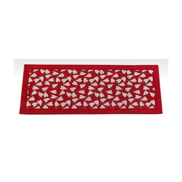 Corazon Rosso piros fokozottan ellenálló konyhai futószőnyeg, 55 x 140 cm - Webtappeti-image-2