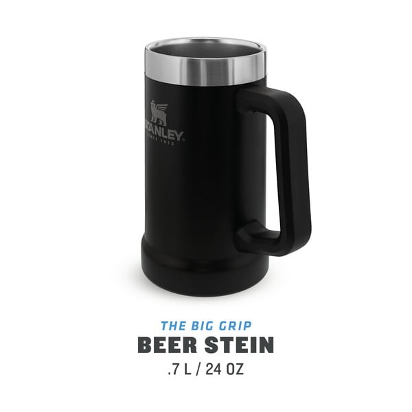 Fekete rozsdamentes acél termobögre 700 ml The Big Grip Beer Stein Black – Stanley-image-3