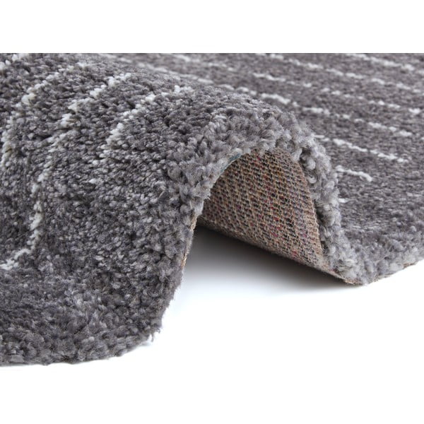 Sötétszürke kerek szőnyeg ø 120 cm Dion – Hanse Home-image-2