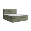 Zöld ágyneműtartós boxspring ágy 180x200 cm Palta – Makamii
