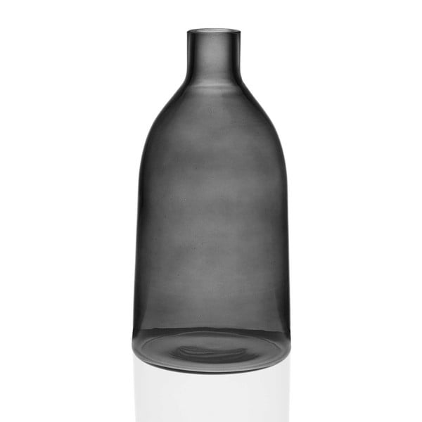 Prahna szürke üveg váza, magasság 29 cm - Versa