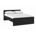Fekete franciaágy 140x190 cm Naia – Tvilum