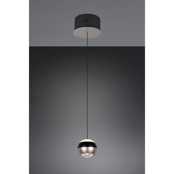 Fekete-ezüstszínű LED függőlámpa ø 15,5 cm Orbit – Trio Select-image-4