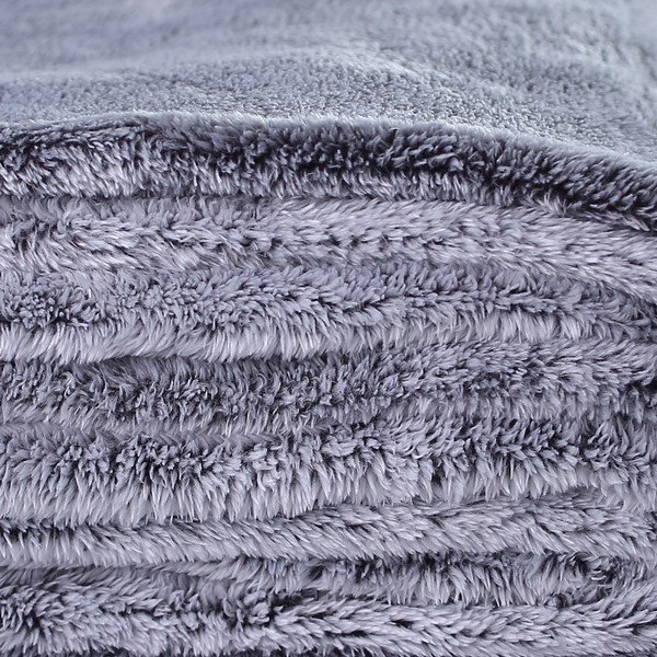 Fluff Charcoal szürkéskék mikroszálas takaró, 220 x 240 cm - DecoKing-image-2