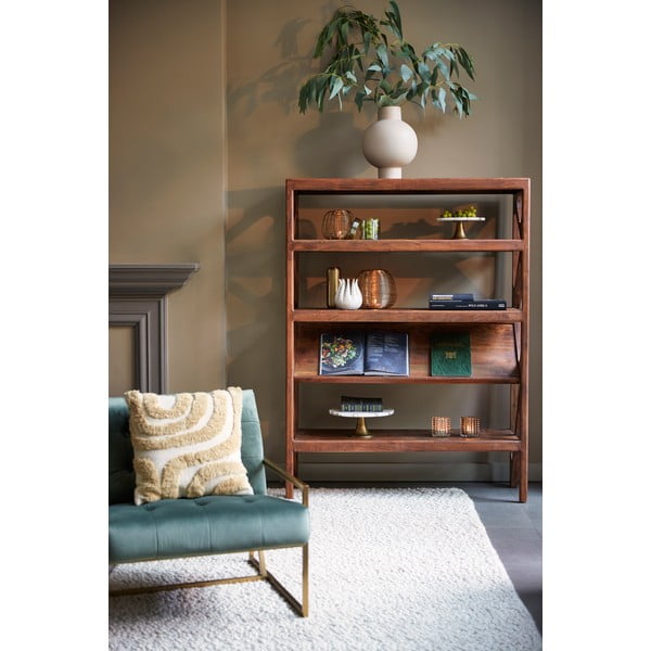 Barna akácfa könyvespolc 120x160 cm Yuki – Light & Living-image-1