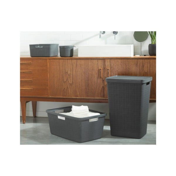 Jute szürke ruhakosár, 46 l - Curver-image-2