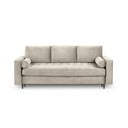 Santo bézs kinyitható bársonykanapé - Milo Casa