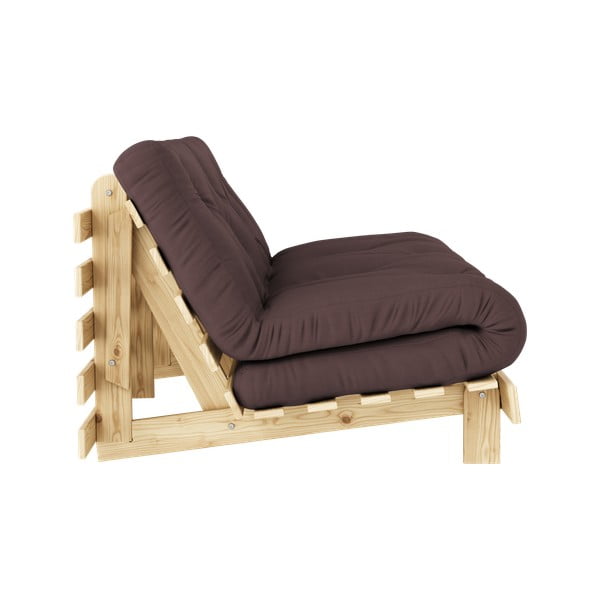 Barna kinyitható kanapé 160 cm Roots - Karup Design-image-4