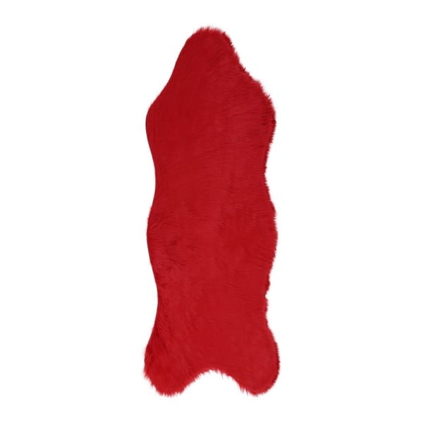 Pelus Red vörös műszőrme futószőnyeg, 75 x 200 cm
