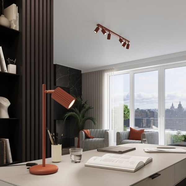 Téglavörös asztali lámpa (magasság 43 cm) Gleam – Sollux-image-1