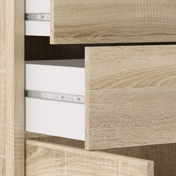 Natúr színű moduláris könyvespolc tölgyfa dekorral 89x113 cm Prima – Tvilum-image-3