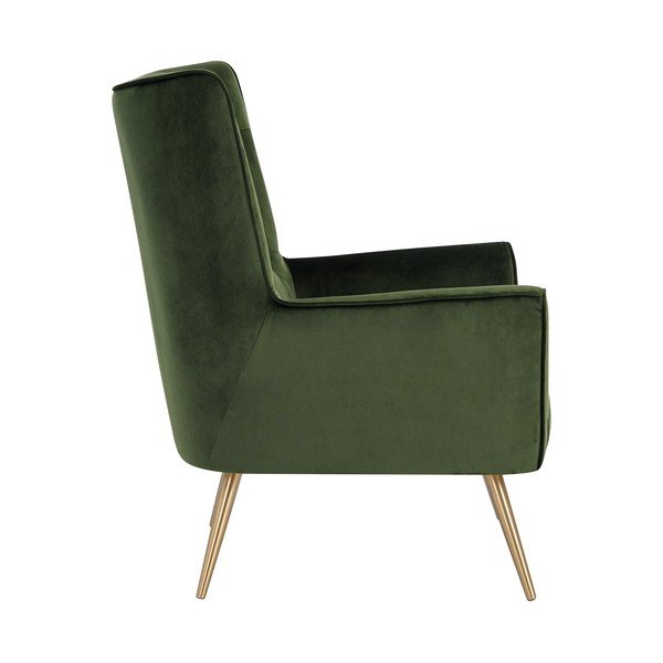 Bodiva sötétzöld bársony karosszék - Actona-image-4