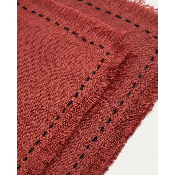 Len asztalterítő 150x250 cm Montalt – Kave Home-image-1