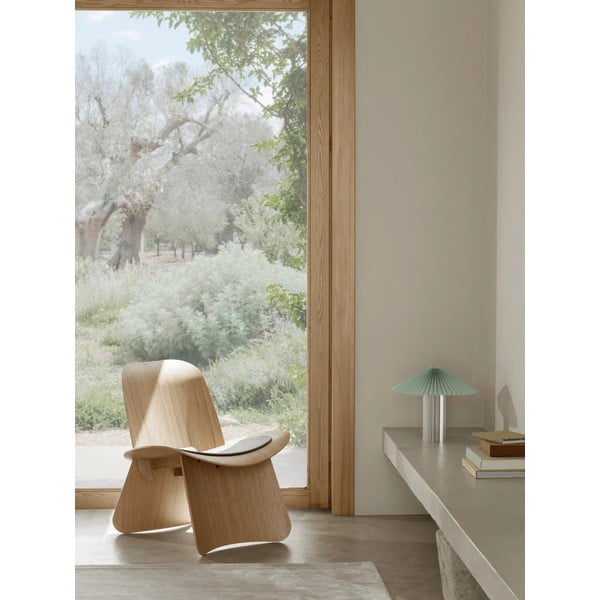 Sárga-ezüstszínű dimmelhető asztali lámpa textil búrával (magasság 36 cm) Taite – Blomus-image-3