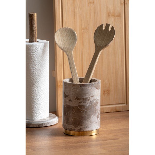 Natúr színű fa papírtörlő tartó ø 15 cm    – PT LIVING-image-1