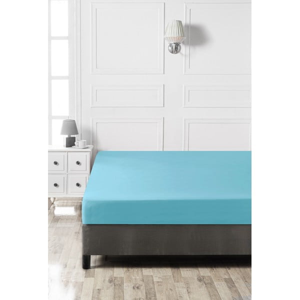 Türkiz gumis pamut lepedő 140x200 cm – Mijolnir-image-2