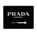 Prada fekete íróasztal alátét, 55 x 35 cm - Little Nice Things