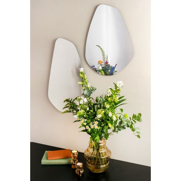 Organic Oval fali tükör, magasság 55 cm - PT LIVING-image-1