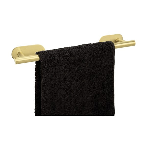 Öntapadós rozsdamentes acél törölközőtartó Orea Gold – Wenko-image-1