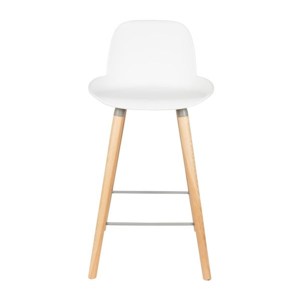 Fehér műanyag bárszék szett 2 db-os (ülésmagasság 65 cm) Albert Kuip – Zuiver-image-2