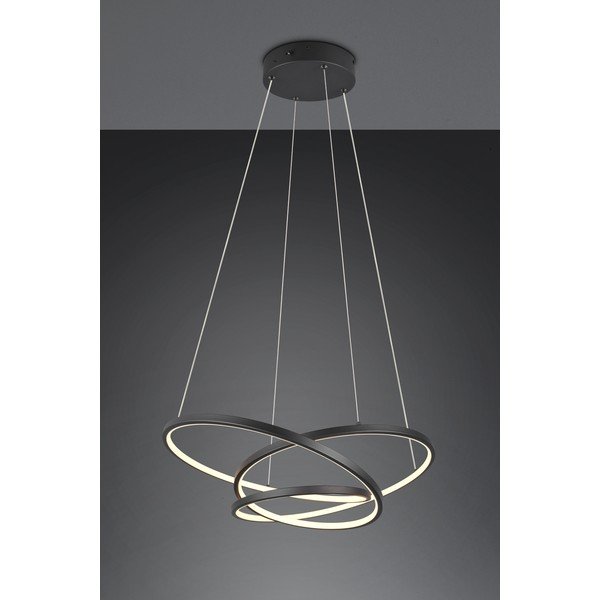 Matt fekete LED dimmelhető függőlámpa Darvin – Trio-image-1