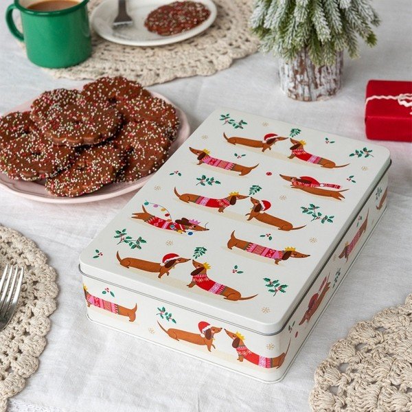 Élelmiszertartó doboz Festive Sausage Dog – Rex London-image-1