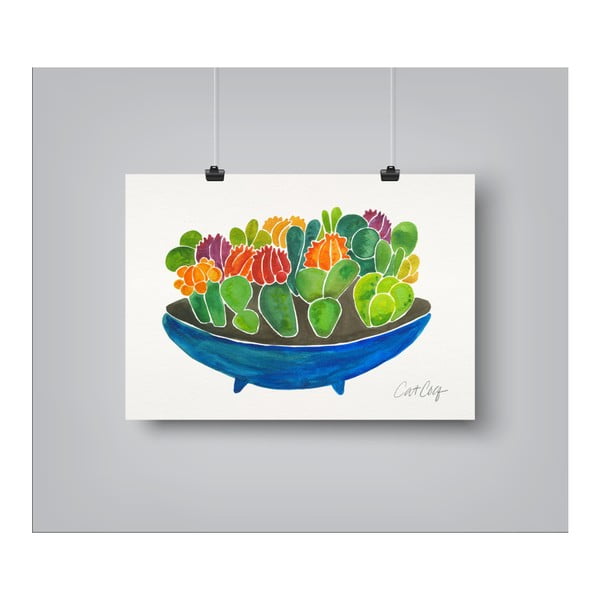 Succulents by Cat Coquillette 30 x 42 cm-es plakát