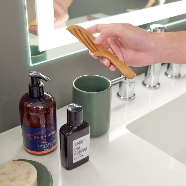 Vanity zöld kerámia fogkefetartó pohár - iDesign-image-1