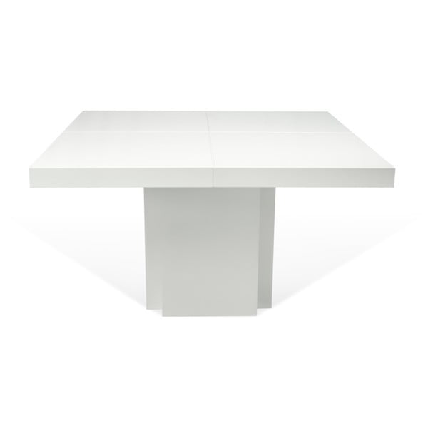 Dusk fényes fehér étkezőasztal, 150 x 150 cm - TemaHome