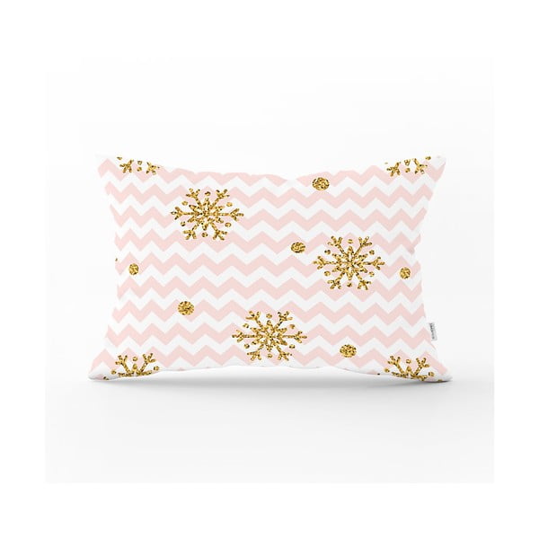 Golden Snowflakes karácsonyi párnahuzat, 35 x 55 cm - Minimalist Cushion Covers
