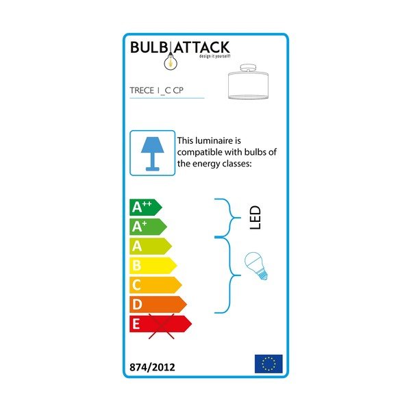 Trece bézs mennyezeti lámpa, ⌀ 25 cm - Bulb Attack-image-2